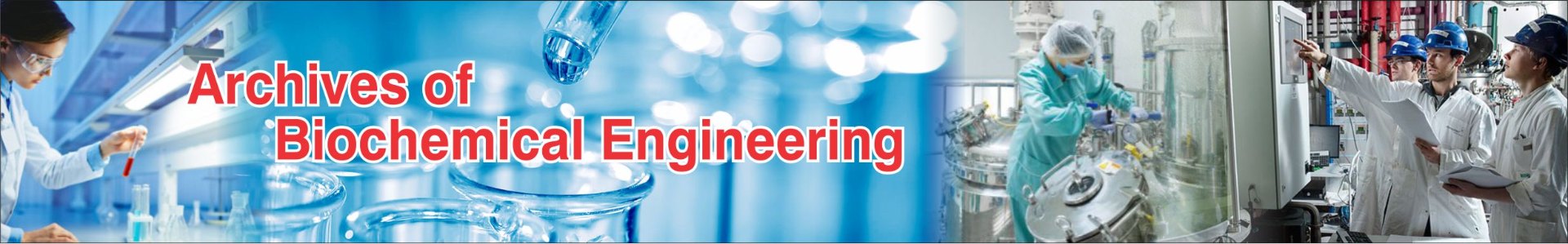 Archives of Biochemical Engineering banner